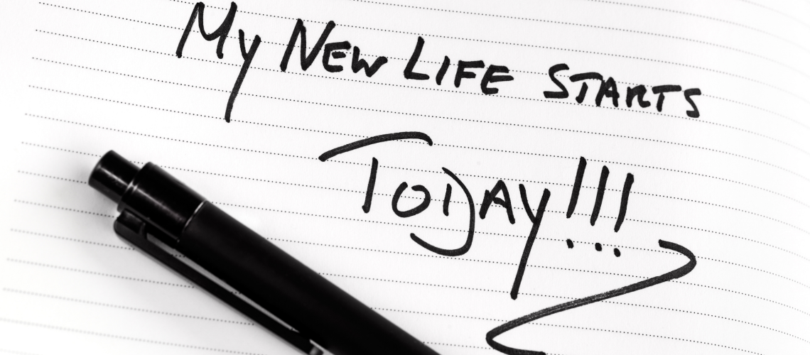 Mijn nieuwe leven start vandaag.: goede voornemens